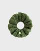 It Doesn'T Matter Crochet Button Scrunchie (Green)