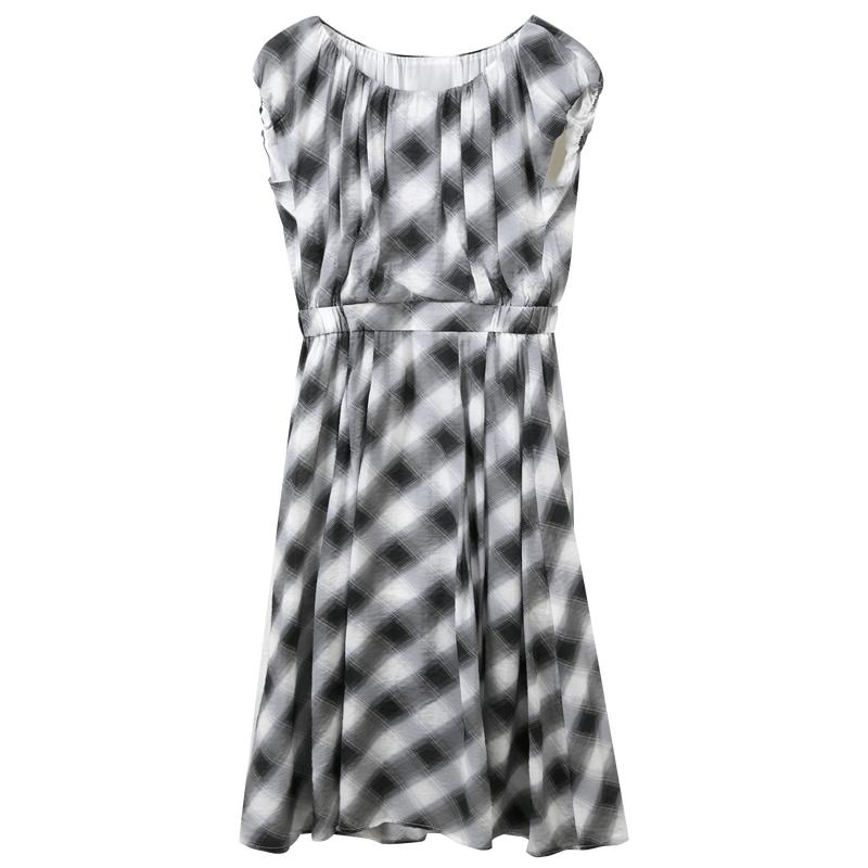 Sancai Women s Plaid A-Line Sleeveless Maxi Dress S
