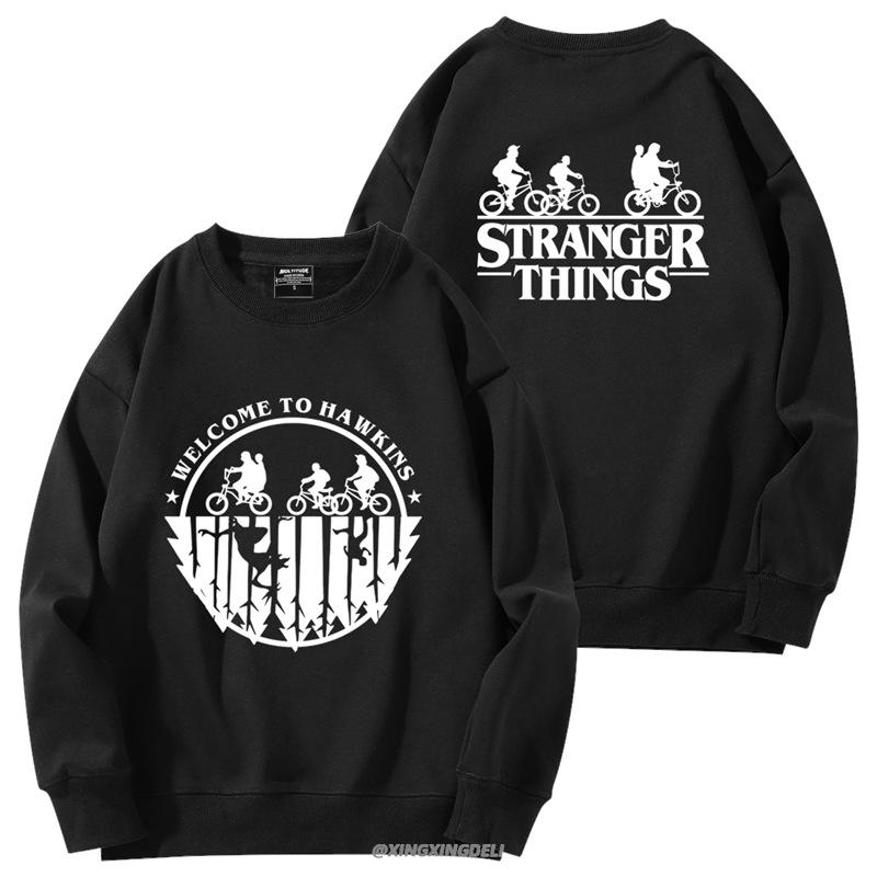 Hawkins Middle School Stranger Things Unisex Hoodie - Herbst/Winter Rundhals Langarm Jacke