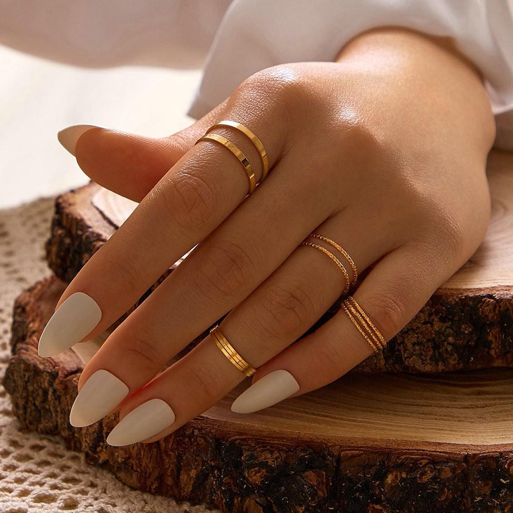 22-Piece Women's Ring Set: Star, Moon, Butterfly, Geometric, Heart Designs