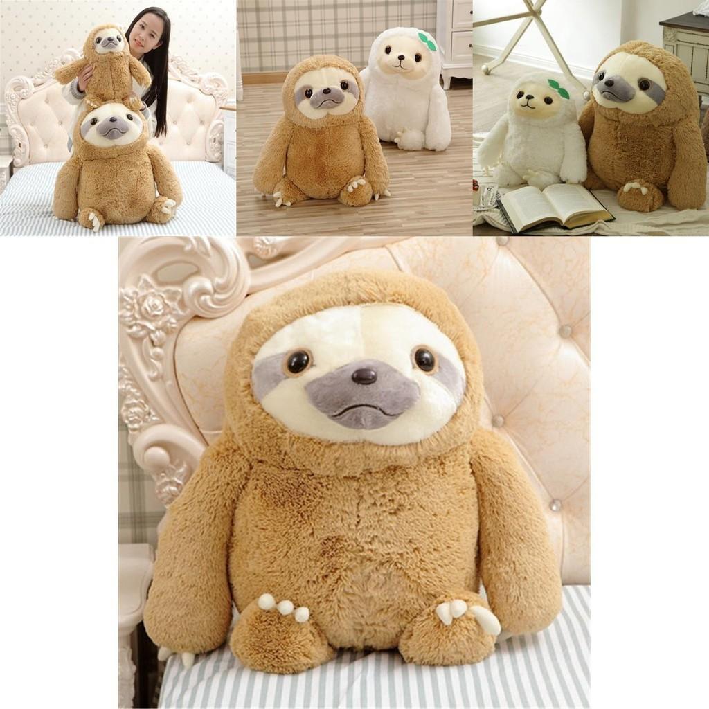 Adorable Giant Sloth Stuffed Plush Toy Pillow Cushion Perfect For Christmas Gifts