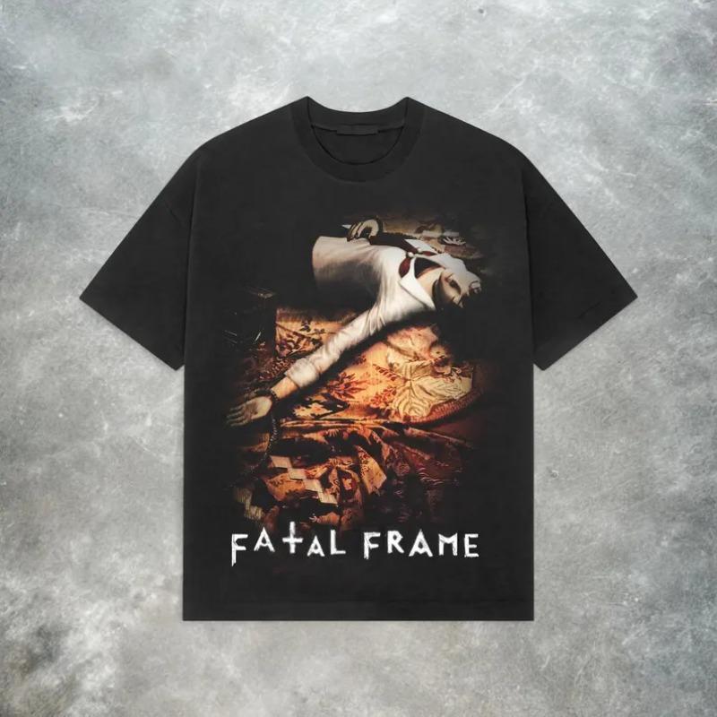 

Vintage Fatal Frame Horror Game Y2K Retro T Shirt Womens Unisex Cotton Tee Summer Spring Oversized Novelty Streetwear Tops S