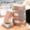 Kitchen Cleaning Sponge Set: Wood Pulp Sponge, Scouring Pad, Dishwashing Cloth, and Rag