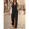 Spring Summer Solid Color Sleeveless Hooded Dress, Casual Single-breasted Cardigan Cover Up For Women