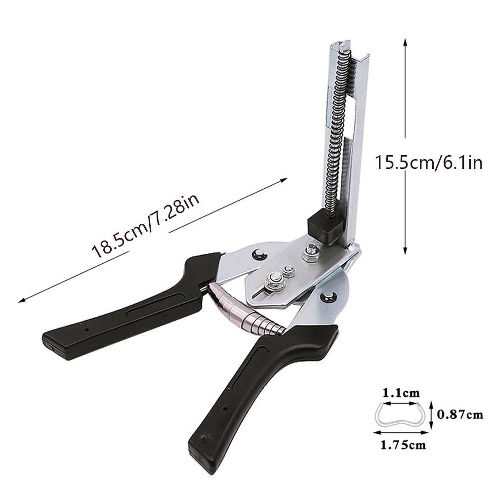 600pcs M Clips Cage Repair Pliers Farm Pig Ring Pliers Animal Cage Hog Ring Pliers  Chicken