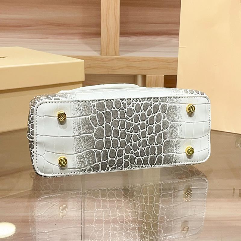 Luxurious Women's Genuine Leather Crocodile Pattern Tote Bag - 2025 New Fashion Crossbody Shoulder Bag