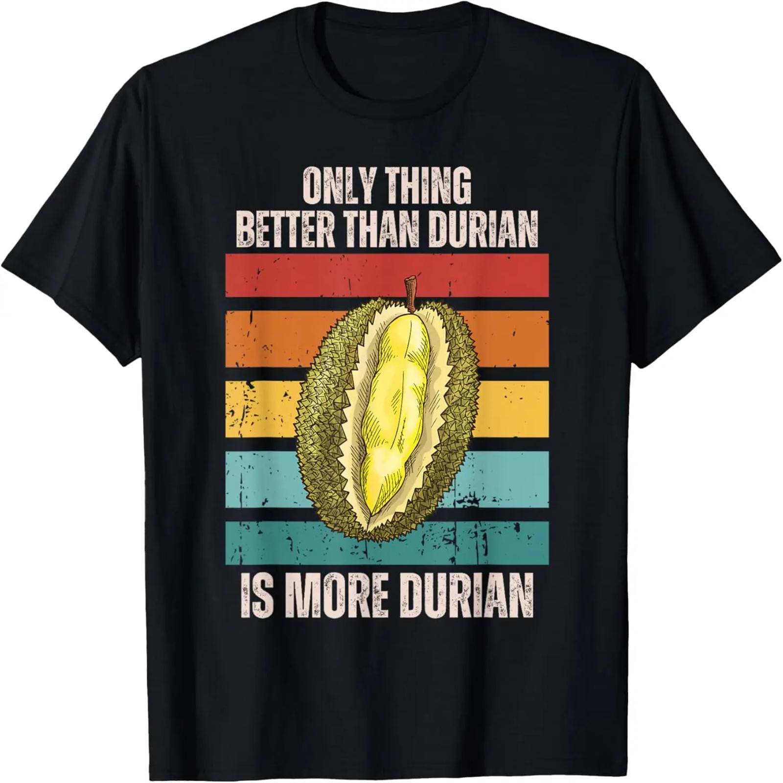 

Retro Only Thing Better Than Durian Is More Durian Fruit T-Shirt XXXXXL чорний