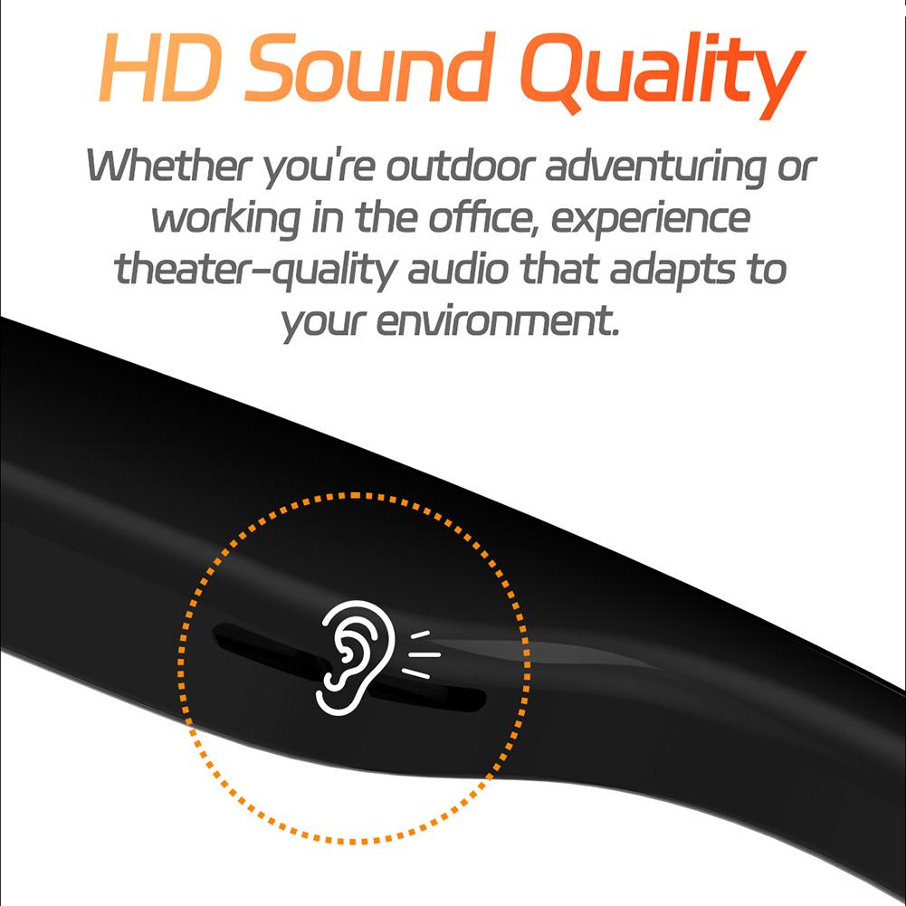 AI Translation Smart Glasses Built-in Mic & Speakers 144 Language BT Audio Sunglasses for Office Driving Cycling Outdoor Sports