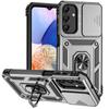 Pouzdro pro Samsung Galaxy A15 a15 slide s fotoaparátem, nárazuvzdorné, brnění, kryt pro Samsung A15 A 15 15A s magnetickým kroužkem a stojánkem, zadní kryt