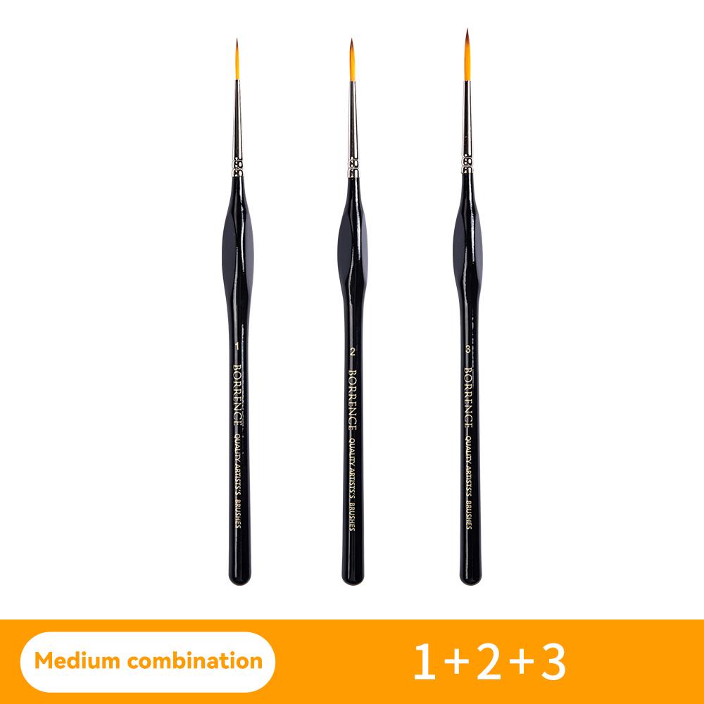 3/4/5/9pcs Miniature Paint Brushes Set Artists Micro Detail Fine Tip Paintbrushes for Gouache Watercolor Oil Acrylic Face Paint