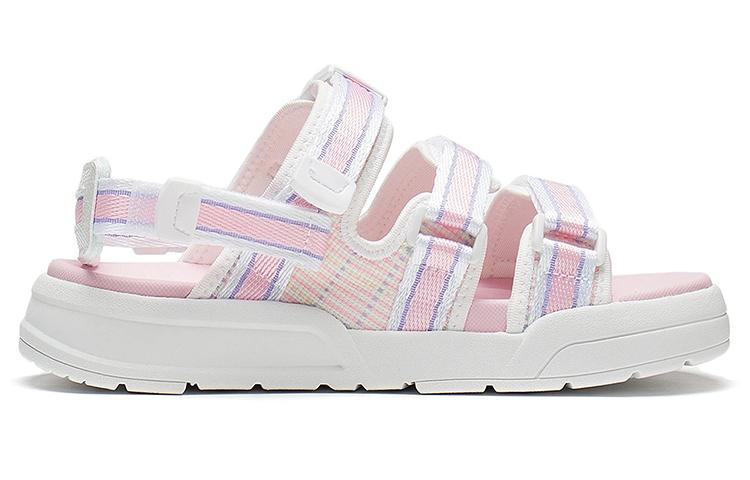 Li Ning Coca Beach Sandals Women's White Pink AGUS004-1