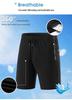 Men's Summer Ice Silk Quick-Dry Elastic Fitness Shorts - Loose, Casual, and Plus Size Available