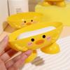 Malá žlutá kachnička Odkapávací mýdlenka Kreslený vzor Sprchové doplňky Roztomilý odkladač na mýdlo