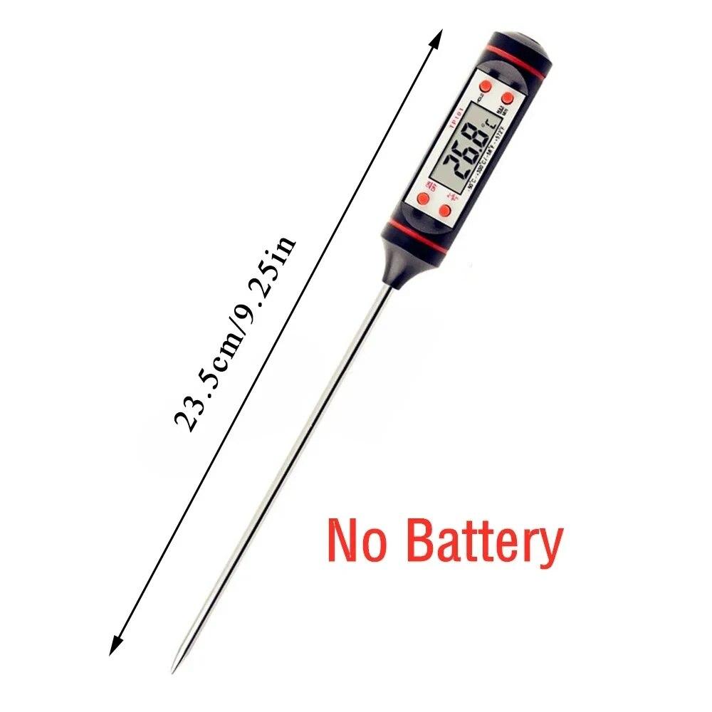 Food Thermometer Portable Stainless Steel Probe Cooking Temperature Measurement Pen Kitchen Food Thermometer Measurement