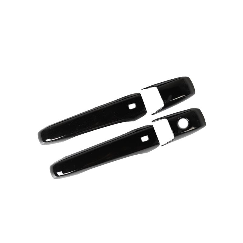1 Set Black ABS Car Exterior Door Handle Cover Trim with Smart Keyless Entry Fit for Chrysler 300 Sedan 2011-
