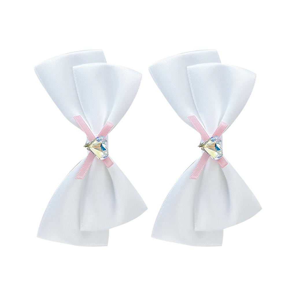 Ribbon Bow Hair Clip 2000s Style Side Clip Bow Diamante Gothic Bow Style Large Bowknot Balletcore Large Size