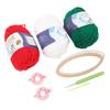 Knitter Looms Set Sock Weaver with Crochet Hook Knit Yarn Sock Knitting Machine for DIY Christmas Beginner