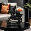 Künstlerische Vintage-Dekoration Kopfloser Reiter Statue, Halloween-Thema Bronze-Harz Figur, Skulptur Gothic Horror Tischdekoration für Saisonale