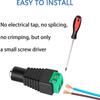 12V DC Power Connector 5.5mm x 2.5mm Power Jack Adapter 100 Pairs/100PCS For Led Strip CCTV Security Camera Wire Ends