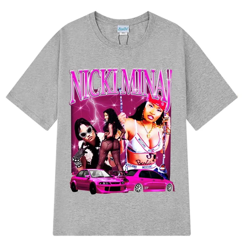 Nicki Minaj Graphic Tshirt 90s Vintage Hip Hop T Shirt Unisex Wounisex Casual Cotton Oversized Short Sleeve Aesthetic Trendy Tshirts