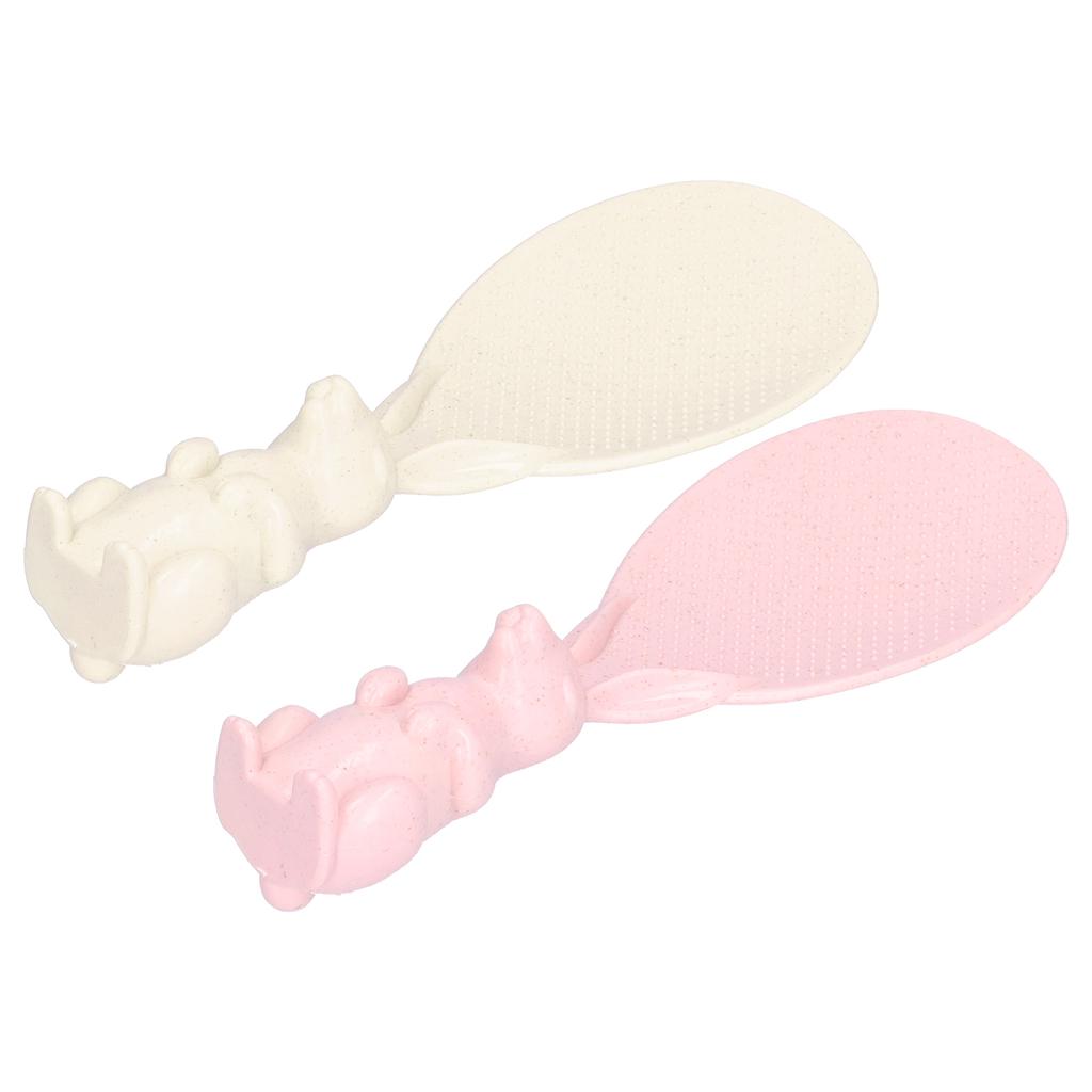 Rice Shovel Heat Resistant Eco Friendly Rice Spoon Corrosion Resistance Anti Drop Rabbit for Family for Restaurant for Kitchen