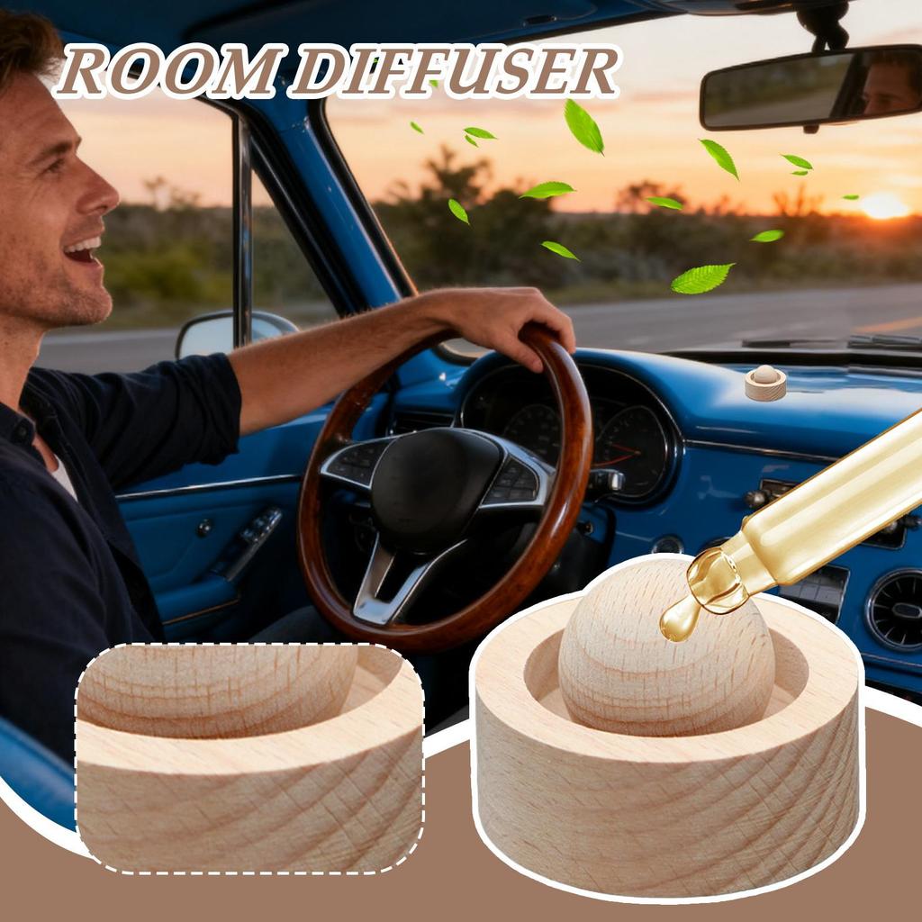 Wooden Home Essential Oil Diffusers Natural Fragrance Dispersion Car Decor Diffuser for Room Bedroom Fragrance Air Purification