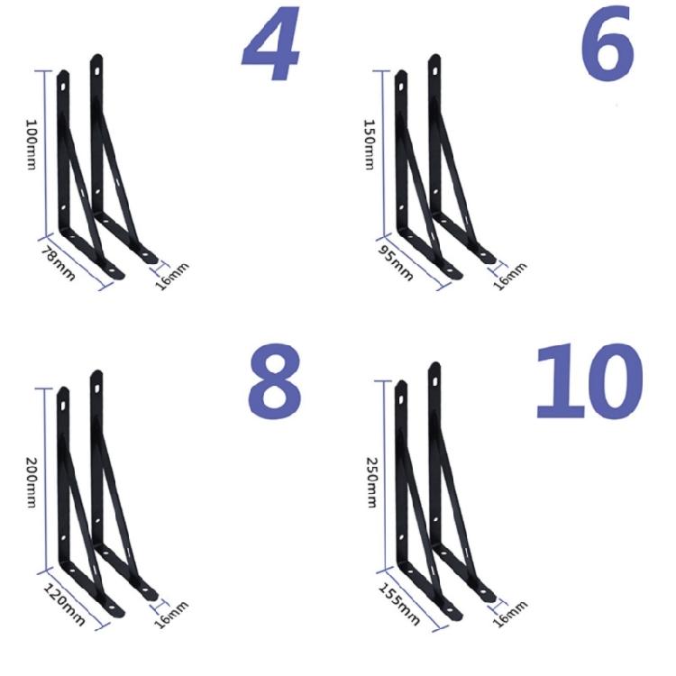 Furniture Reinforcement Hardware 10 Pack Iron Shelf Support Parts for Home Repair and Wood Board Connection Tasks