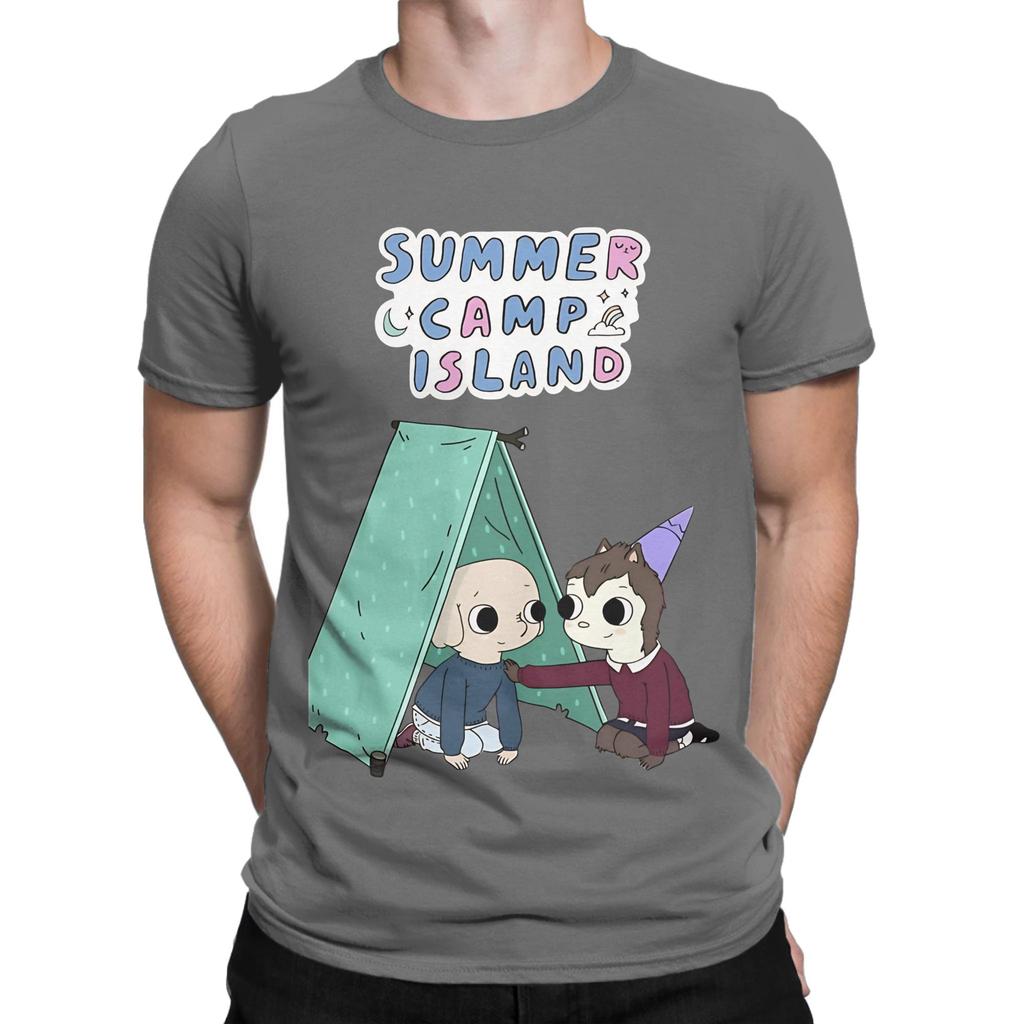 Summer Camp Island Happy Summer Novelty 100 Cotton Tshirt Summer Camp Island Tops Tees For Unisex