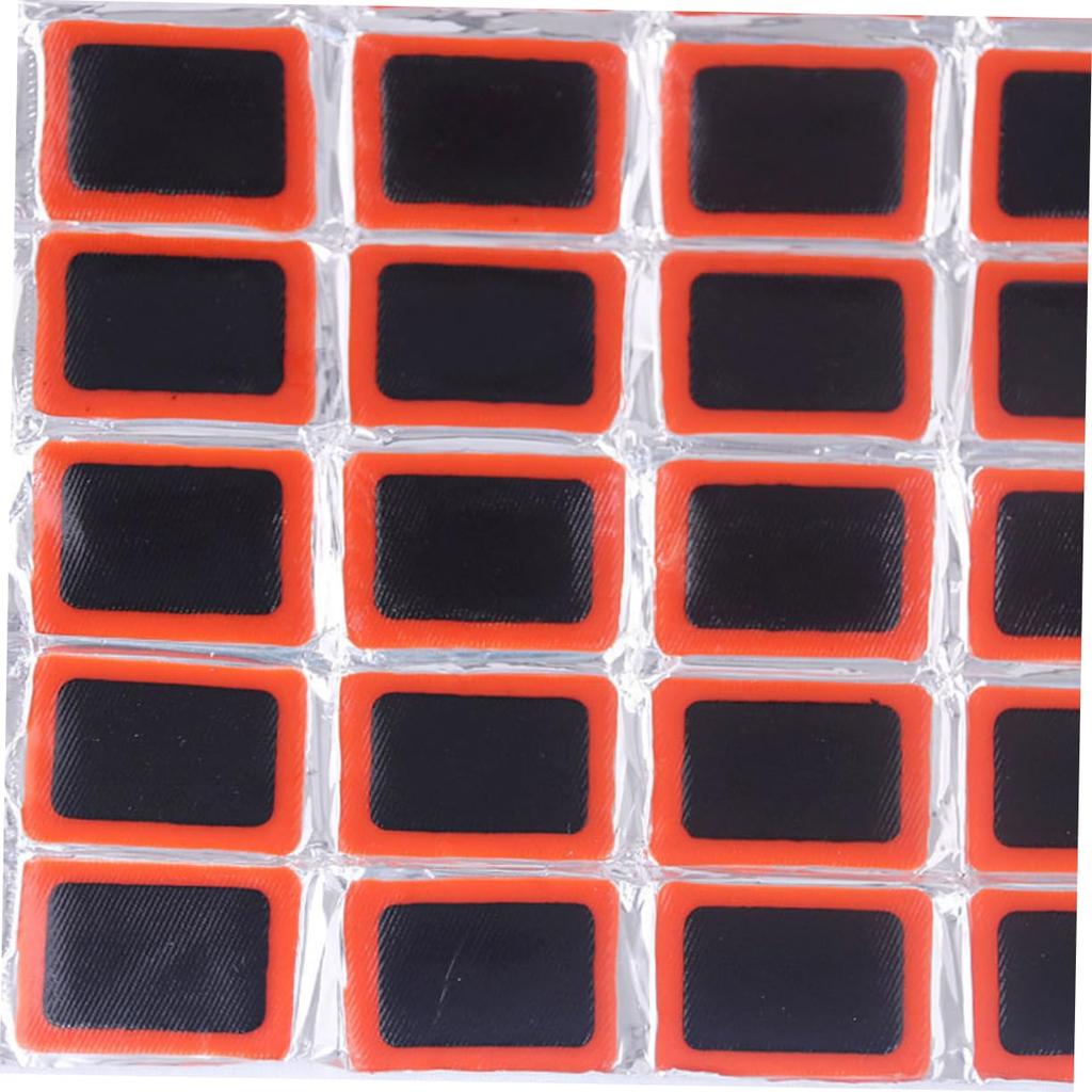GARVALON 48pcs Tire Patch Pull Patch Bicycle Accessories Bicycle Tire Repair Tool Black