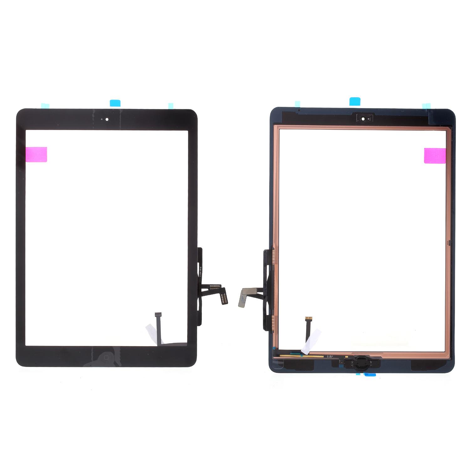

For iPad 9.7-inch (2017) Grade C Touch Screen Glass with Home Button Replacement Part (without Logo) Black