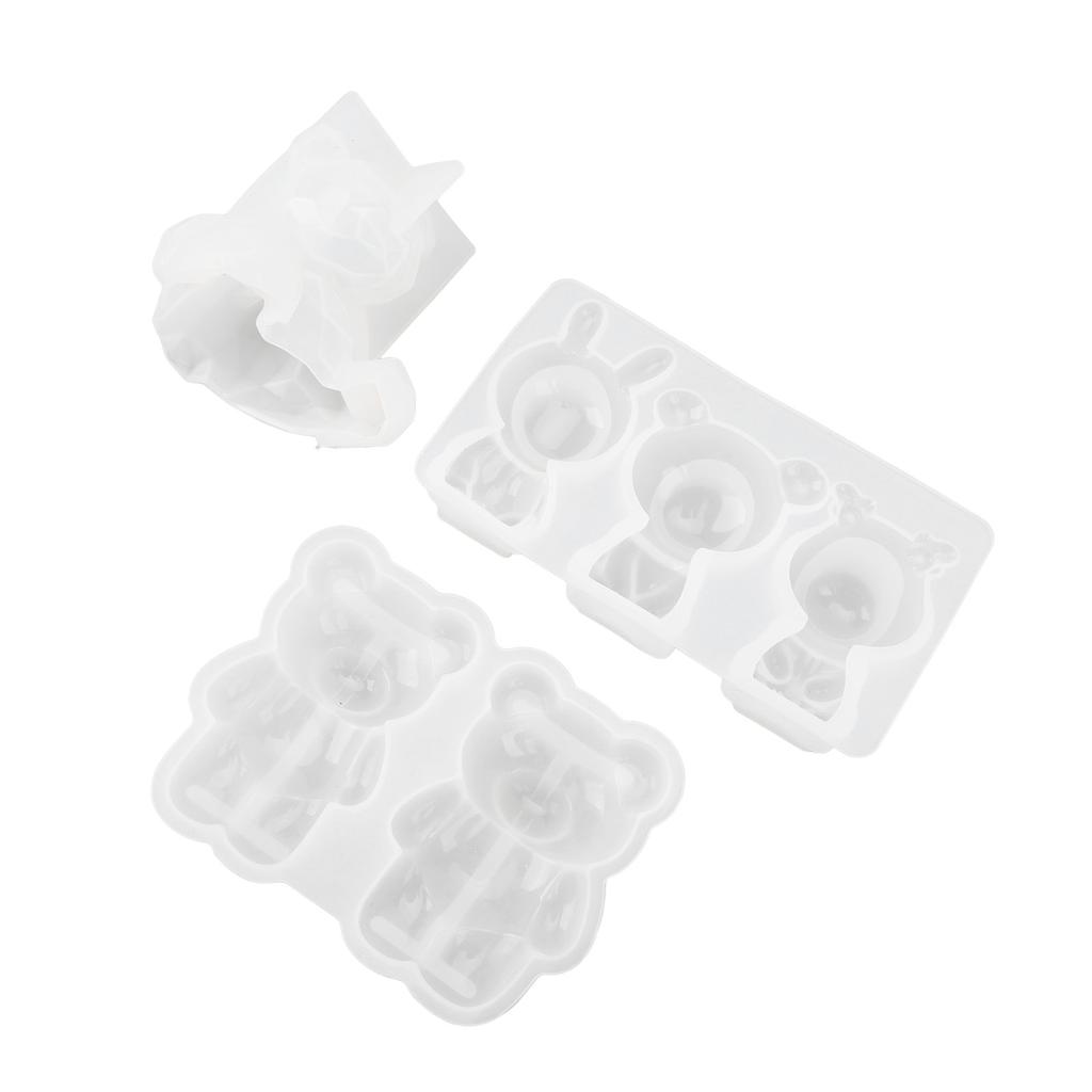 DIY Mould Heat Resistant Easy Release 3D High Toughness Bear Silicone Mould for Table Ornaments