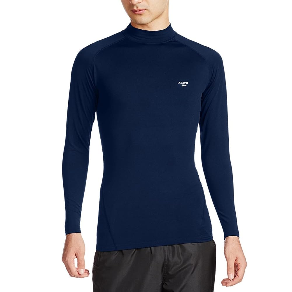 

Compression Long Sleeve Low Neck Compression Size Navy AD-1 Heat-Retaining ADC-171 Heat-Retaining Innerwear, Men s, L, [Used]