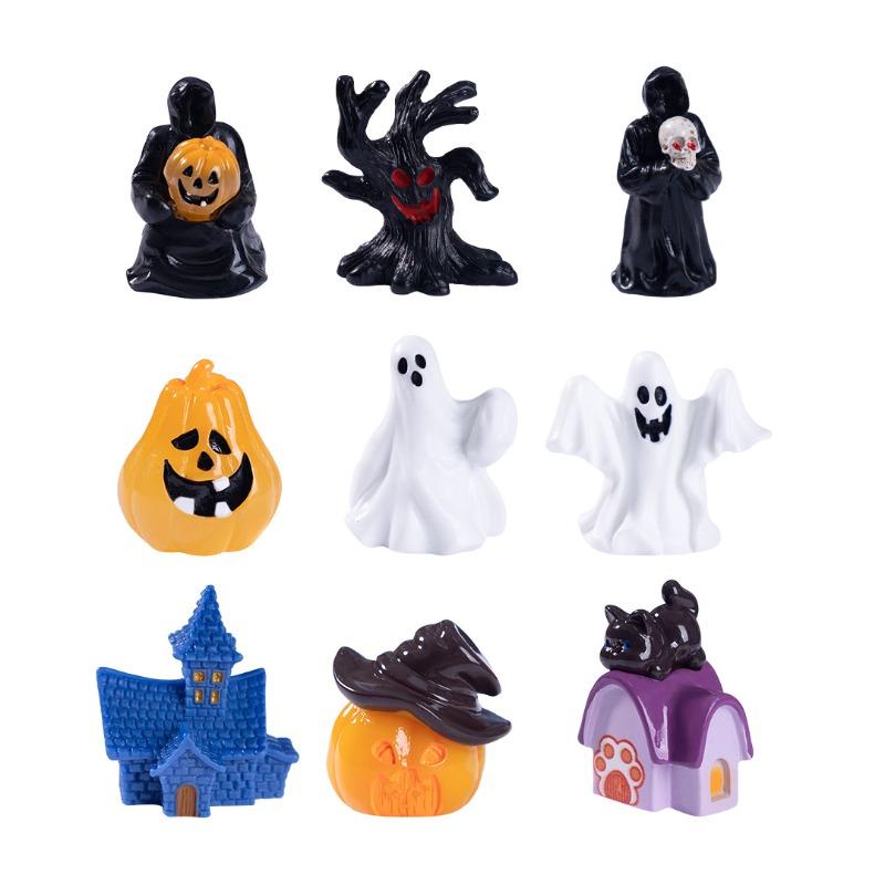 Halloween Death Ghost Figurine Micro-landscape Decorative Accessories Mini Desktop Ornaments