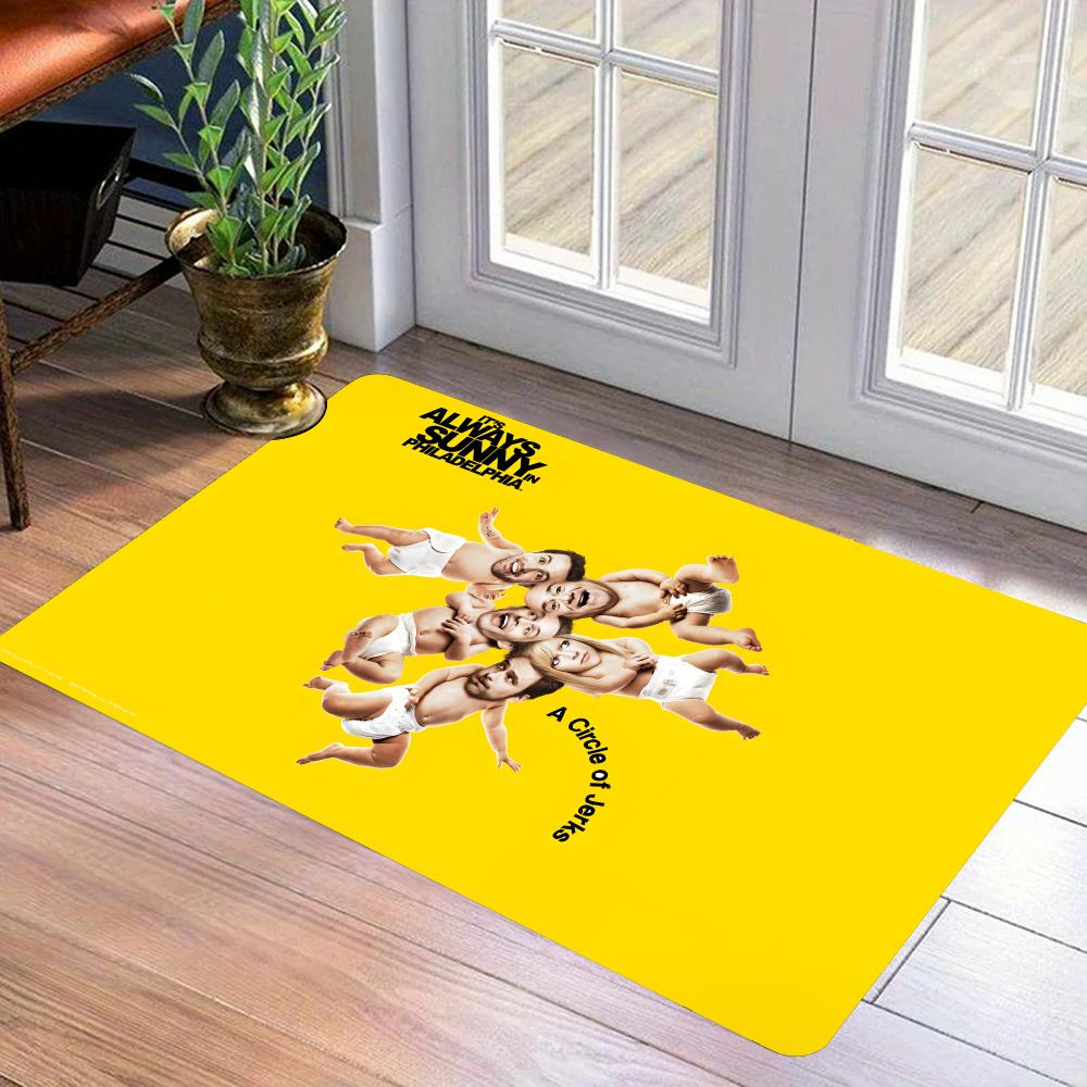 

IT IS ALWAYS SUNNY IN PHILADELPHIA TV Show Floor Mat Flannel Door Mat Non-Slip Bedroom Living Room Home Decor 40x60cm