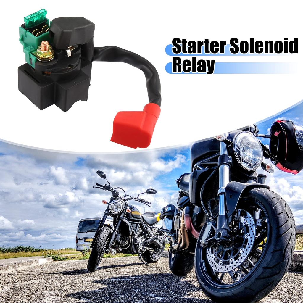 Motoforti Motorcycle Starter Solenoid Relay Replacement for Yamaha YBR125 Fits 2007-2009 4 Pin