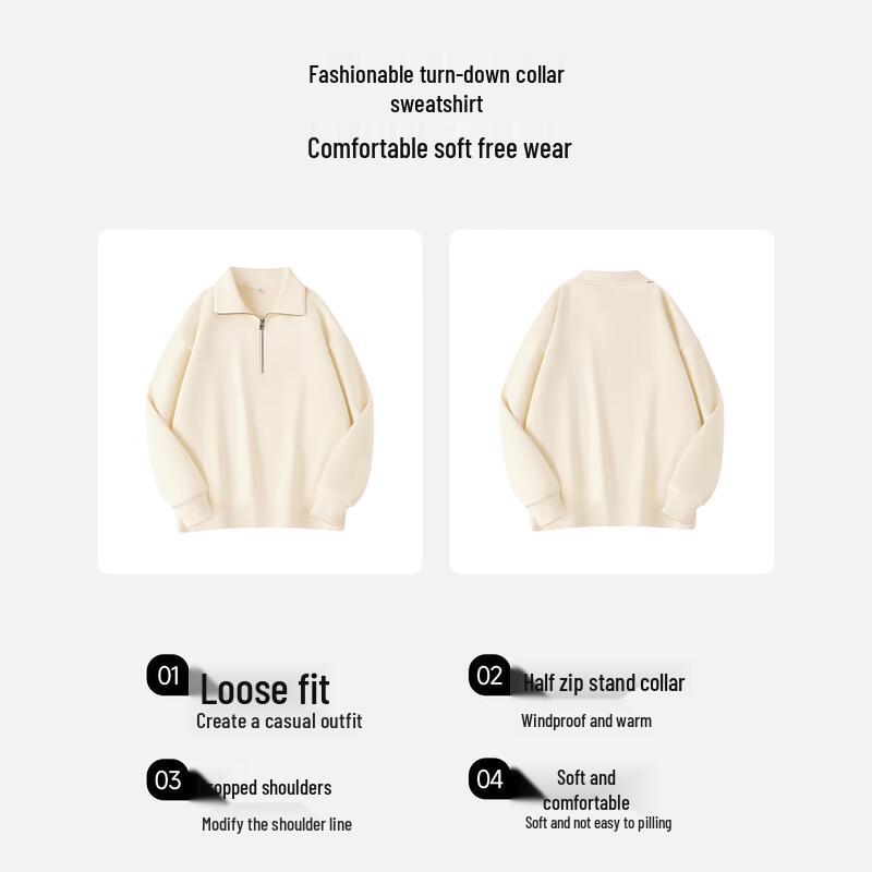 Baleno Women's Half-Zip Collared Sweatshirt