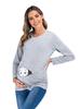 European & American 2020 Maternity Printed Long Sleeve T-Shirt
