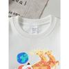 European sizes Santa Claus Reindeer Sleigh Christmas Stars Globe Girls' Crew Neck Sweatshirt, Autumn Winter Western Top.