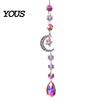 Wall Hanging Decor Colorful Crystal Suncatcher, Sun Catcher for Windows, Healing Glamorous Decoration Home, Crystals Prism Rainbow Maker,