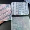 3D Silikon Nagelkunstform Europäischer Stil Retro Muster Spitze Design Dekoration DIY Transparente Maniküre Schablone