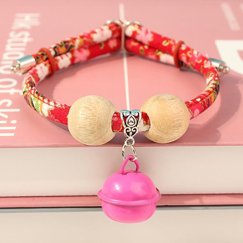 Japanese Style Camphor Wood Pet Collar - Insect Repellent for Cats & Dogs