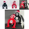 Gorilla Tag Plush Cute And Funny Stuffed Animal Toy With Christmas Hat