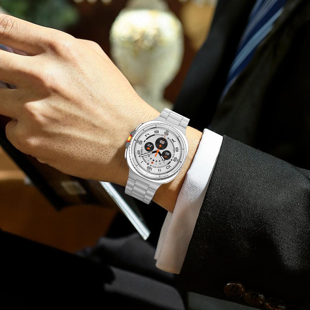 Stainless Steel Band For Samsung Galaxy watch 8 classic 46mm 44mm 40mm Metal belt Link Bracelet correa Galaxy watch 8 Straps