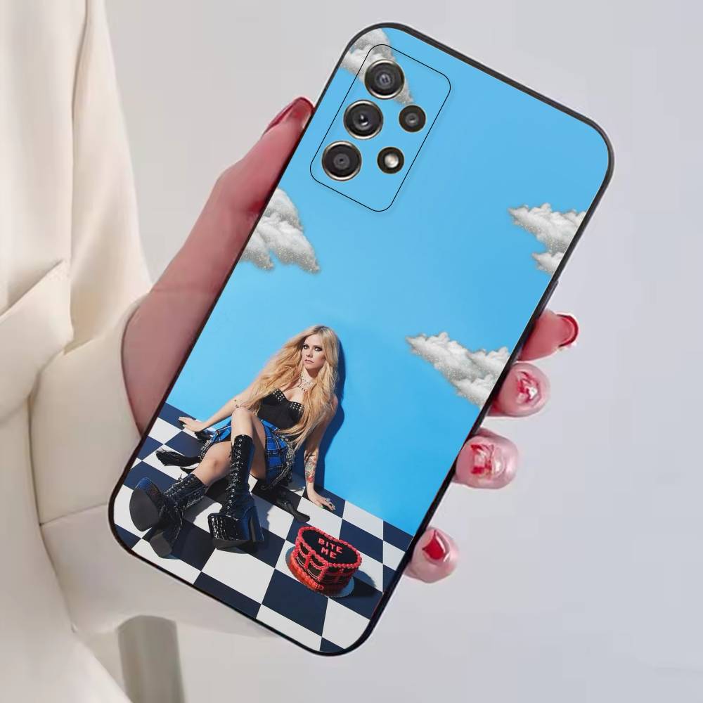 Singer Avril L-Lavigne Phone Case For Samsung S25,S24,S21,S22,S23,S30,Ultra,S20,Plus,Fe,Soft Silicone Black Cover