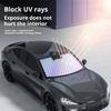 Car Sunshades Front Windshield Sunshade Blocks UV Rays Reduces Heat Accumulation Cooling Car Windshield Cover Fuel Saving Car Accessory