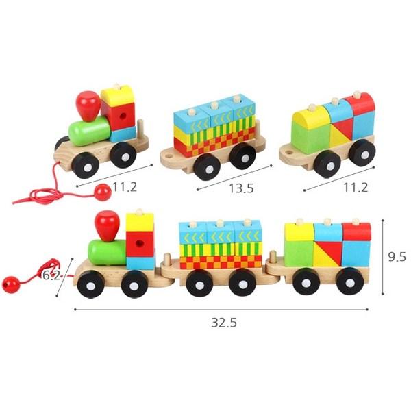 Todoribro Wooden Shape Train Play Korean Childrens Toys