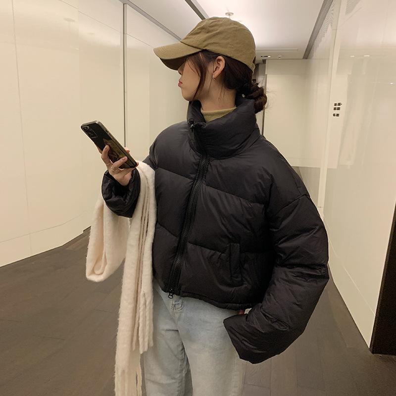 Down Cotton Jacket Women's Short Model 2025 New Korean Version Loose Cotton Jacket Bread Jacket Winter Padded Jacket