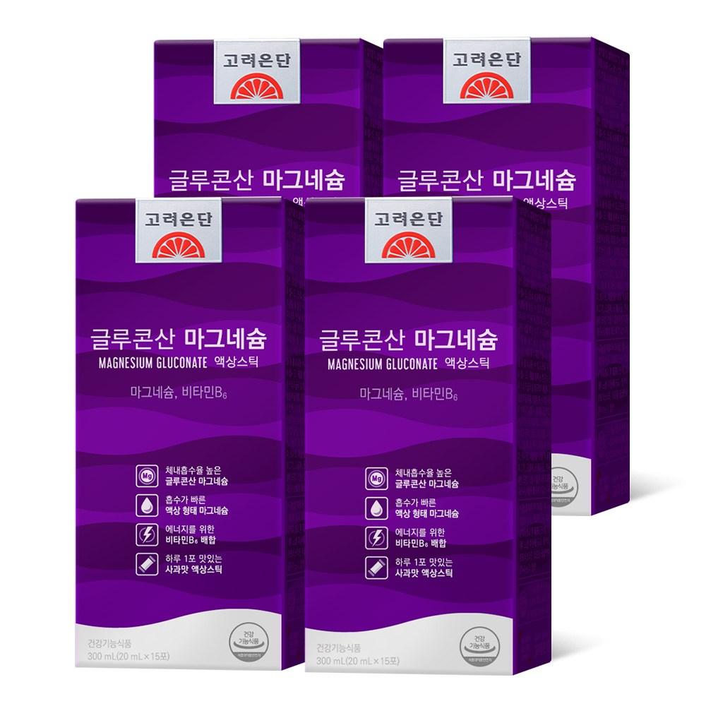 Koryo Eundan Magnesium Gluconate Liquid Sticks 4 pcs 300ml