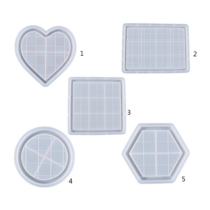 Chess Board Resin Mold Checker Game Board Silicone Mold 3D Chess Pieces Resin Casting Molds for DIY Jewelry Crafts