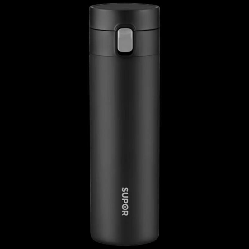 SUPOR 500ML One-Touch Stainless Steel Insulated Mug